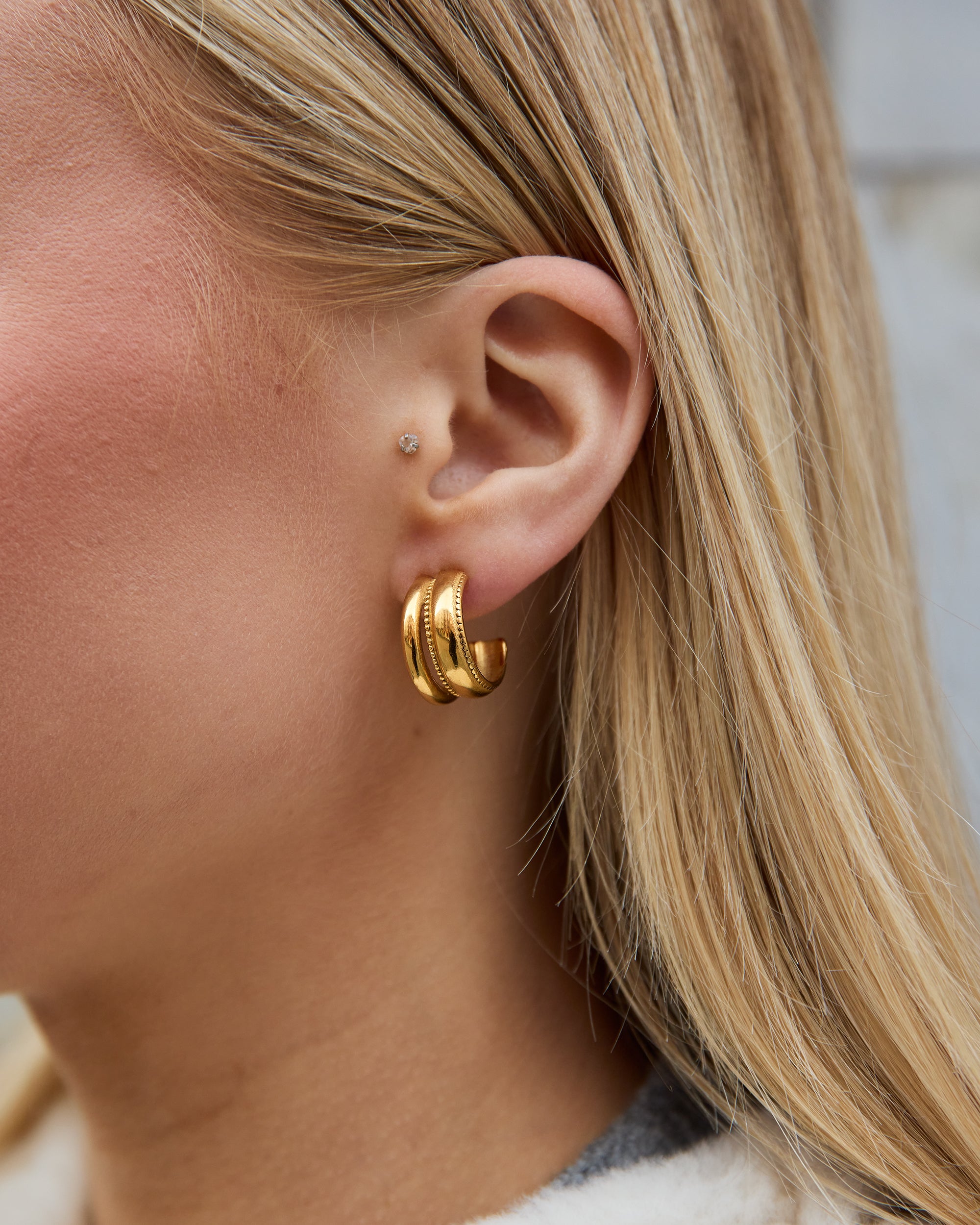 Double Dot Hoops