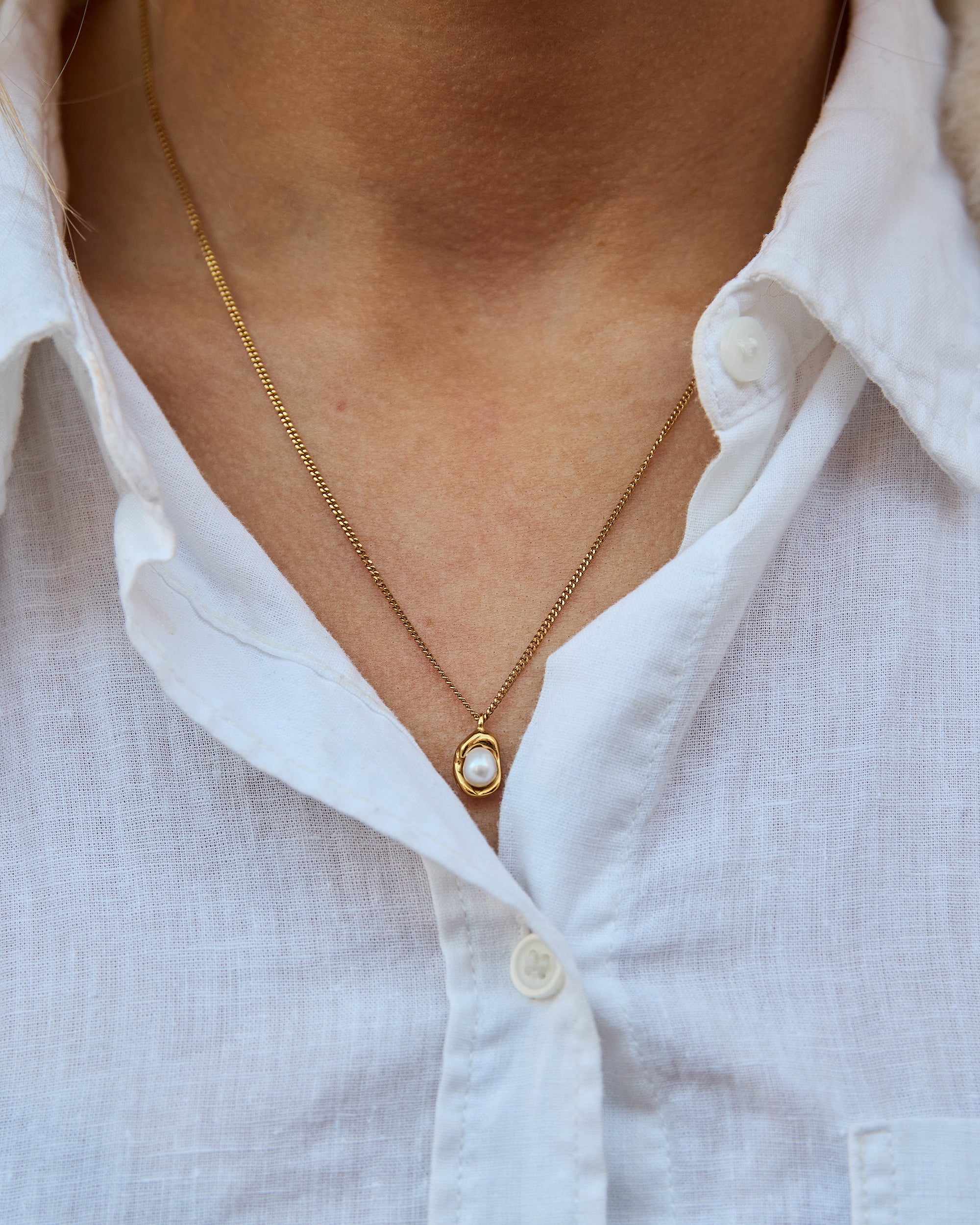 Embrace Pearl Necklace