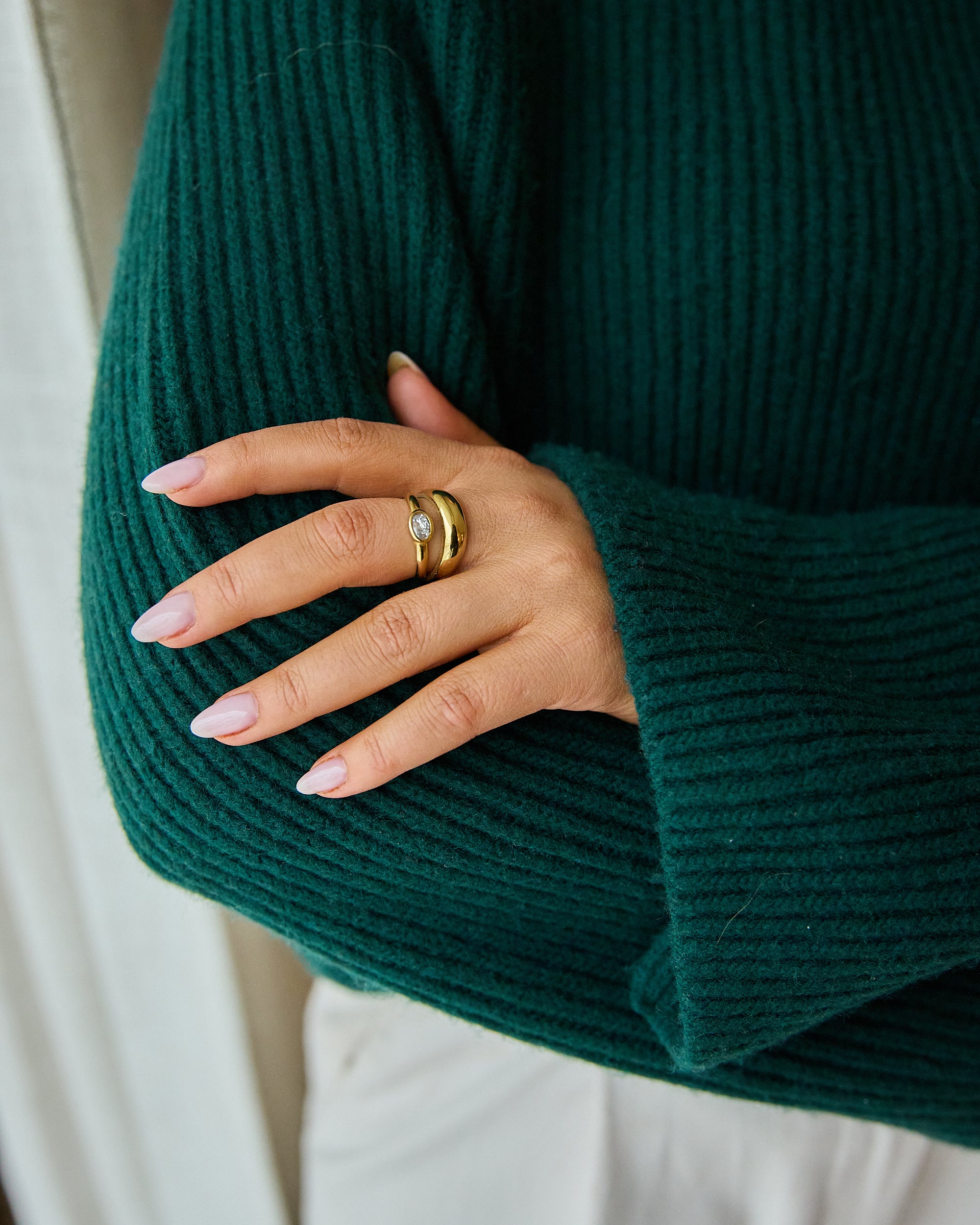 Stone Split Ring