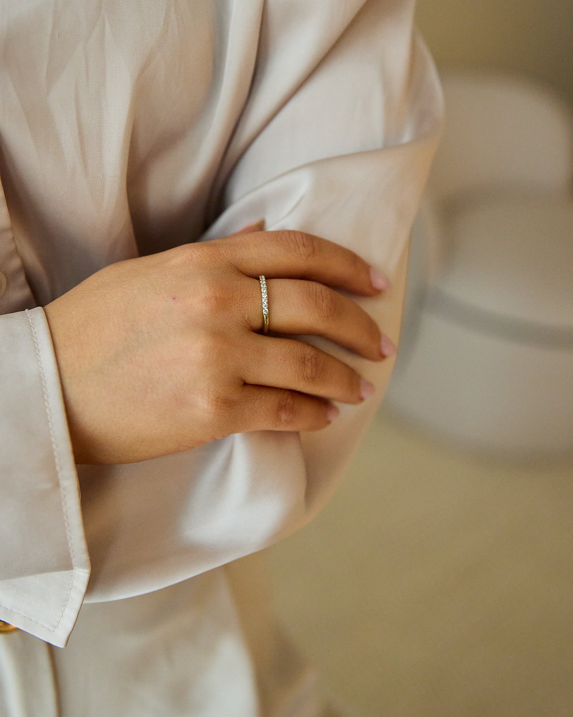 Thin Pave Ring
