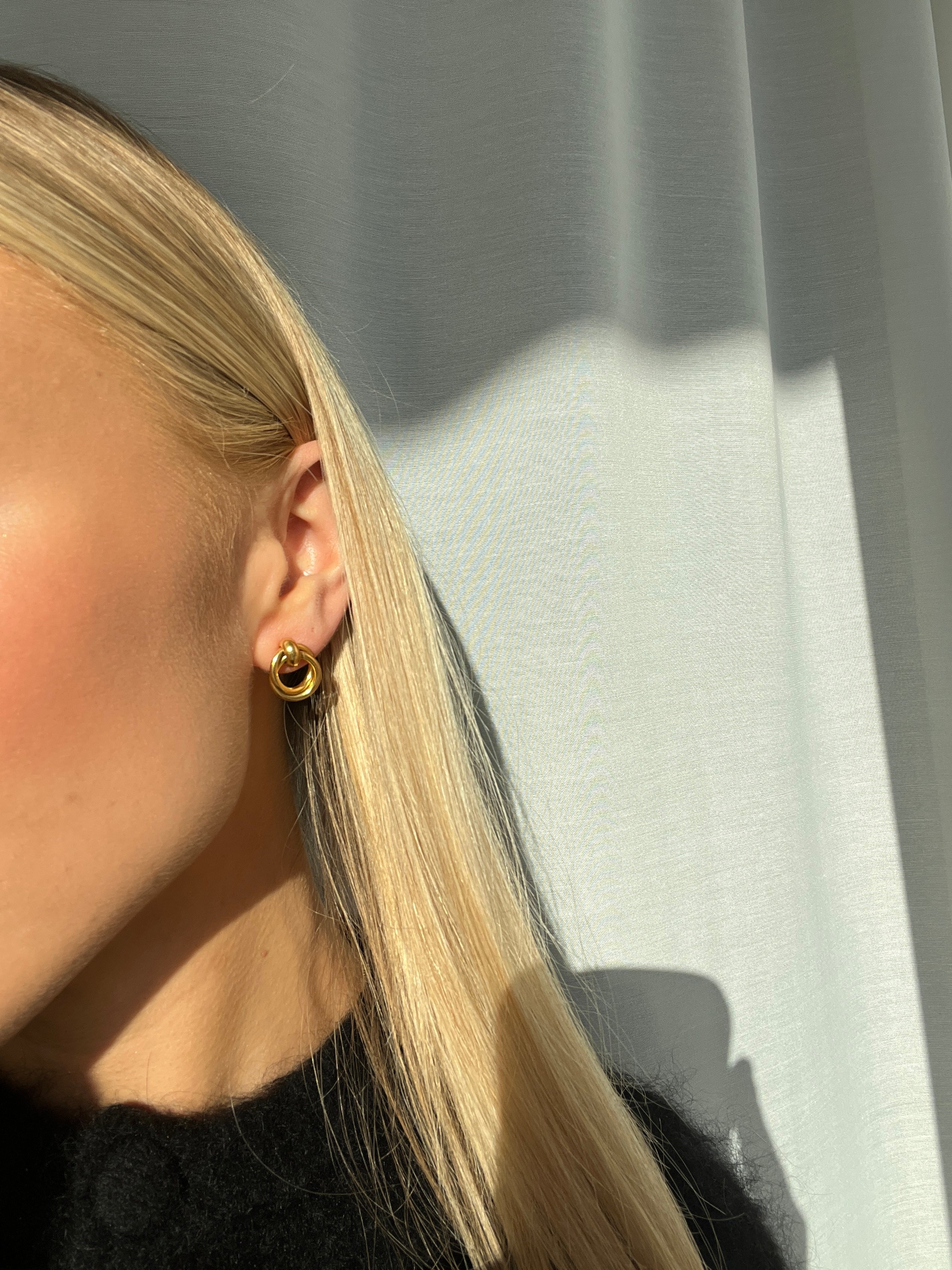 Knot Earrings Silver