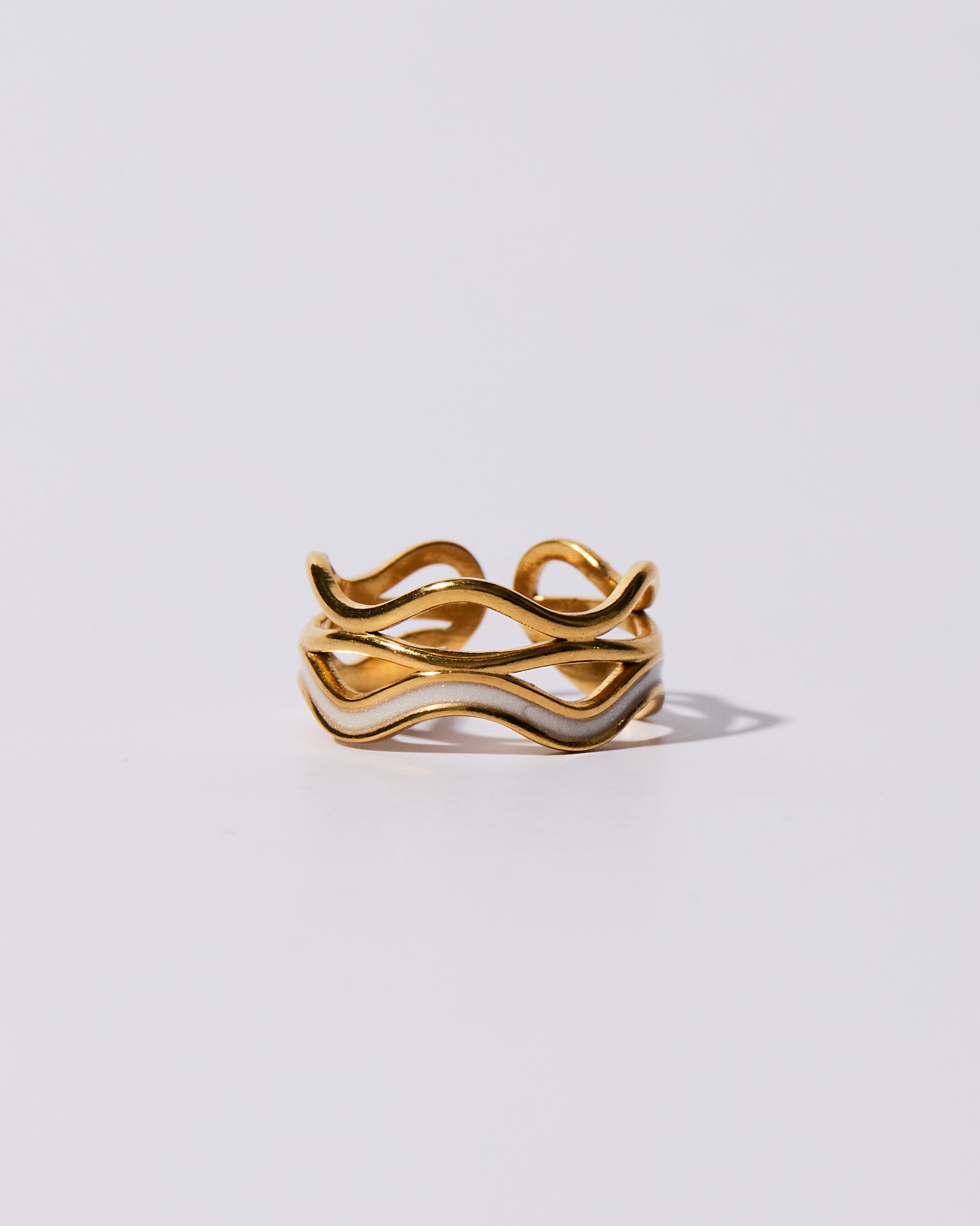 Layered Wavy Ring