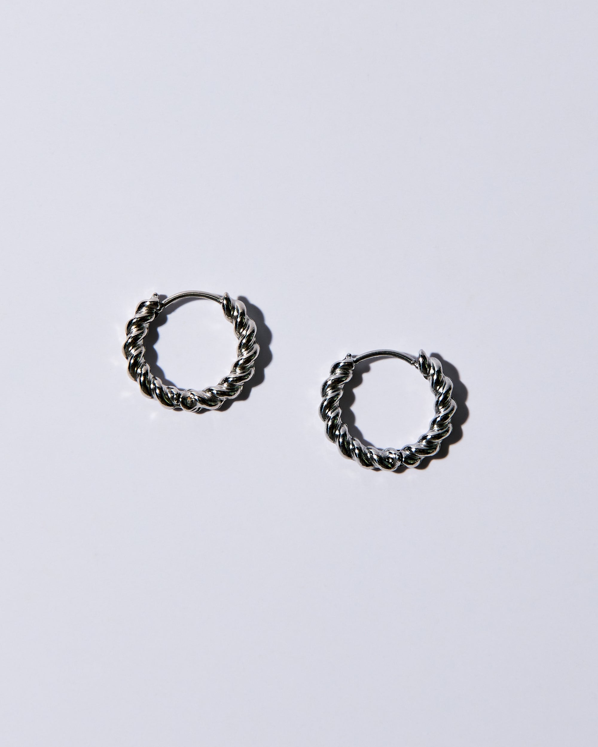 Twisted Hoops Silver