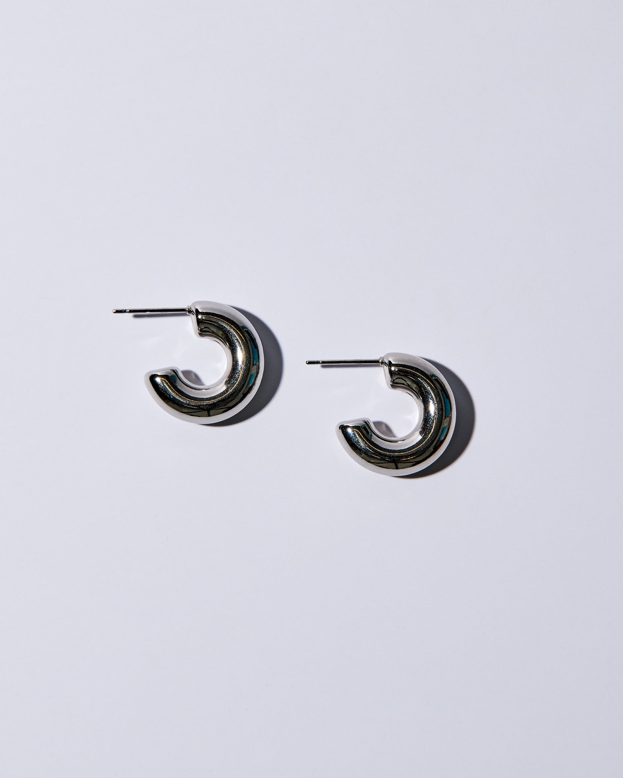 Small Chunky Hoops Silver