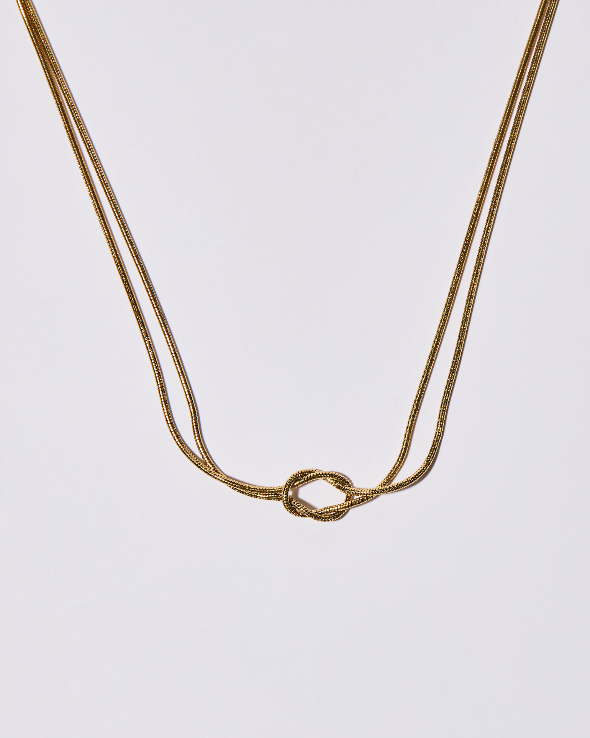 Knot Necklace Gold