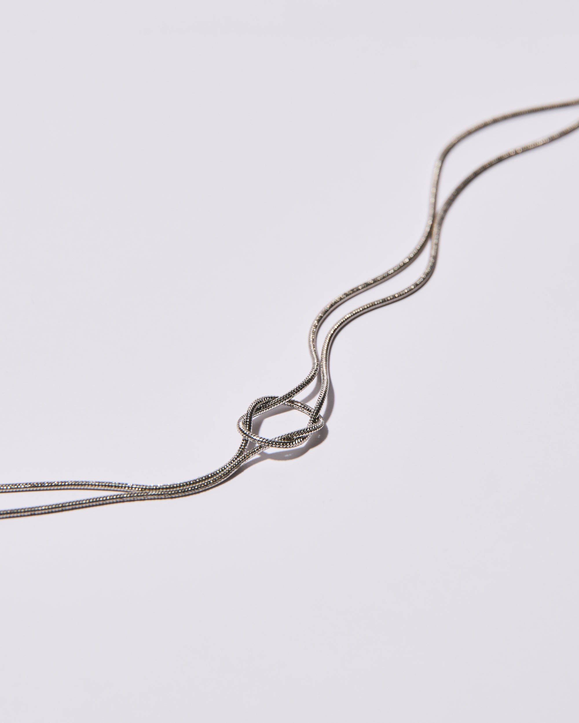 Knot Necklace Silver