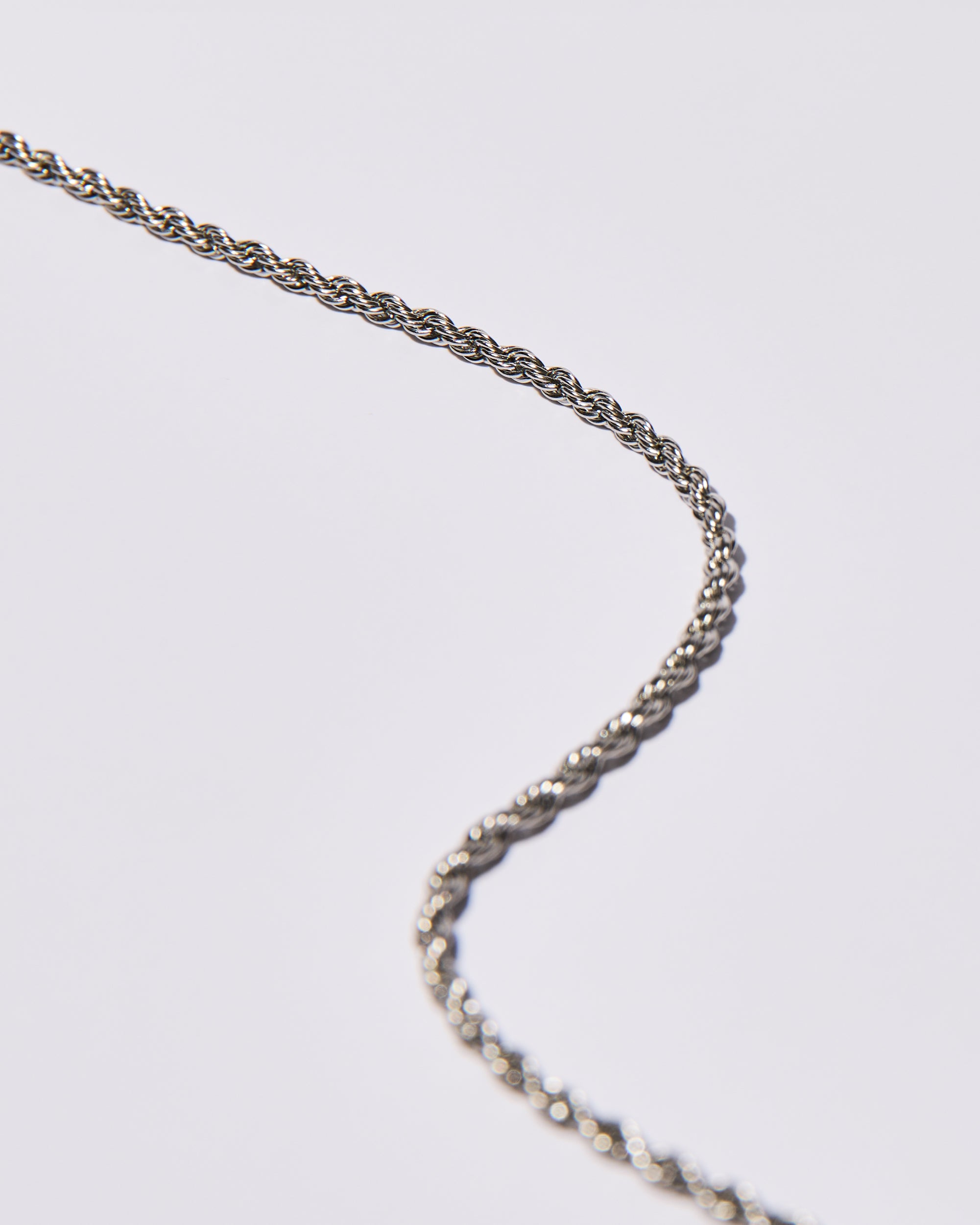 Rope Necklace Silver