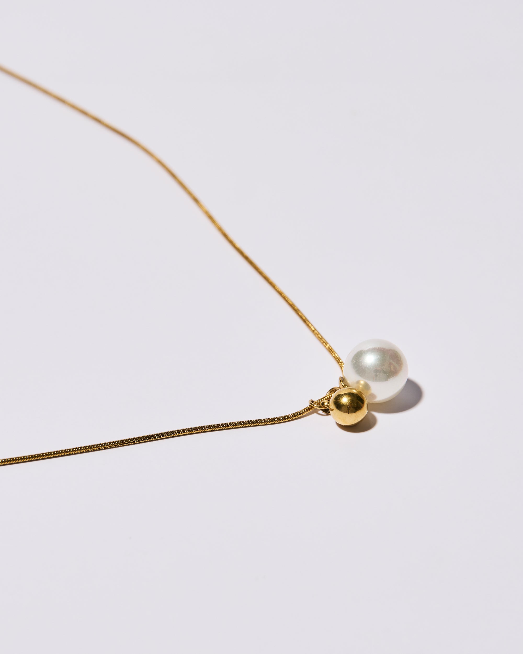 Pearl Duo Necklace Gold