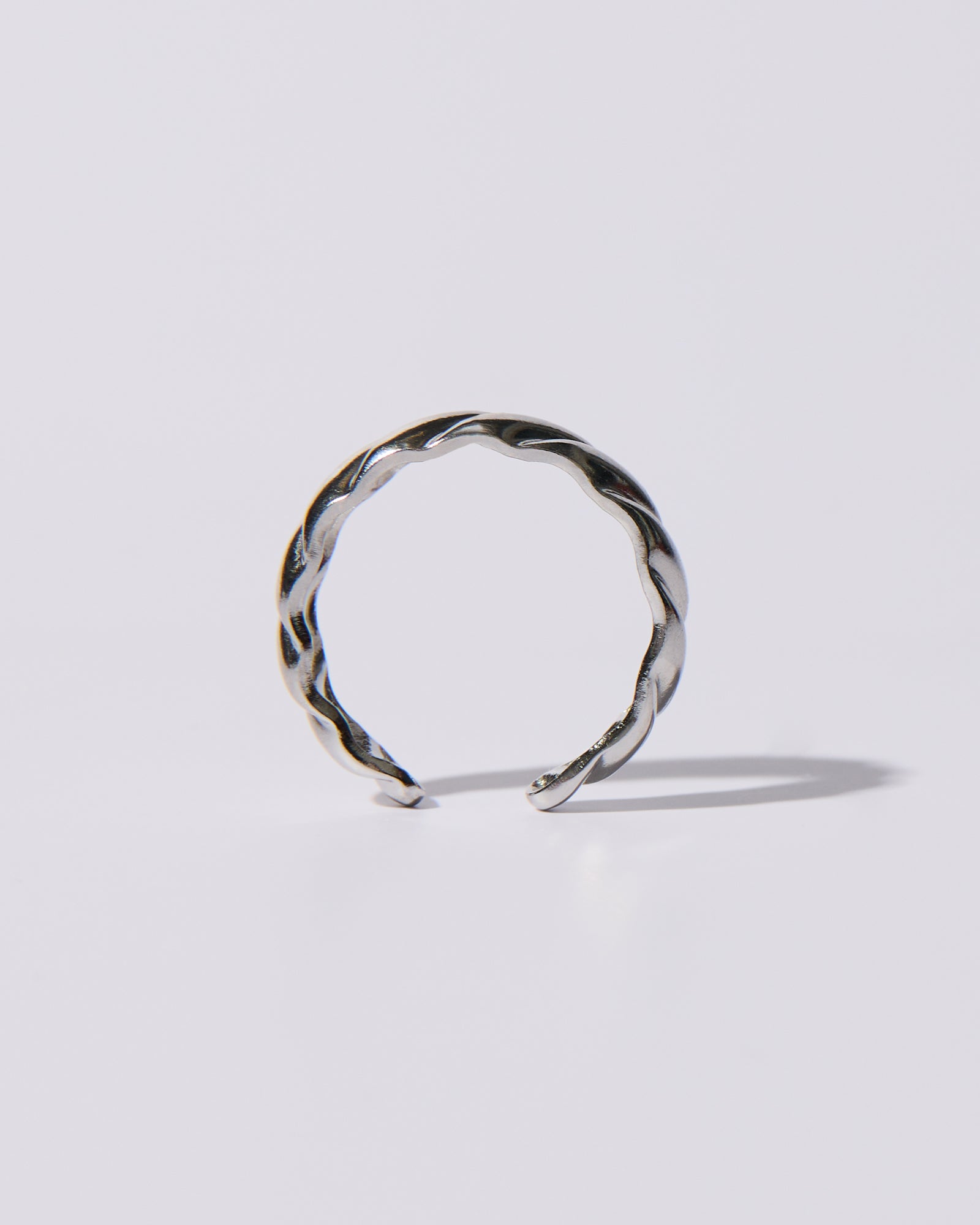Thin Croissant Ring Silver